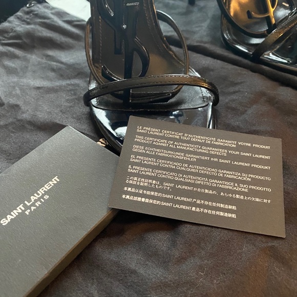 💸 SOLD 💸 YSL Cassandra Strappy Heel Sandal Pumps - Picture 7 of 11